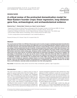 A critical review of the protracted domestication