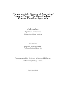 The Quantile-based Control Function Approach