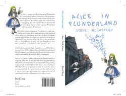 A lice in Plunderland S teve McCaff ery BookThug