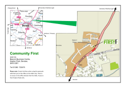 For full details of how to find the Community First