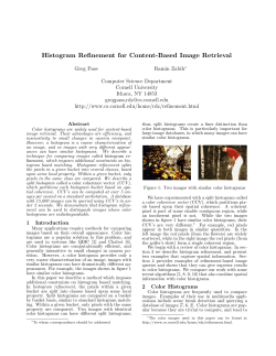 Histogram Refinement for Content-Based Image Retrieval