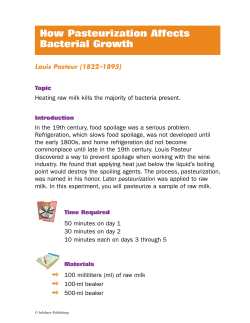 How Pasteurization Affects Bacterial Growth