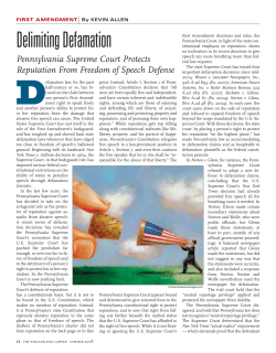 First Amendment - Philadelphia Bar Association