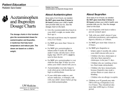 About Acetaminophen - UWMC Health On-Line