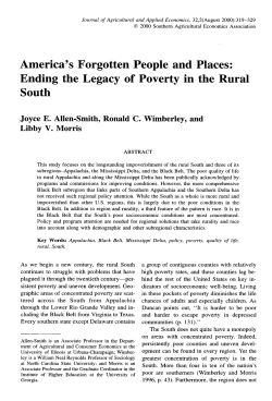 America`s Forgotten People and Places: Ending