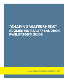 Shaping WaterShedS - Lake Visualization 3D