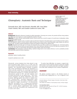 Gluteoplasty: Anatomic Basis and Technique