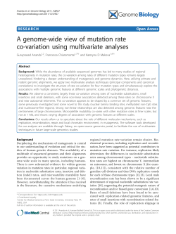 A genome-wide view of mutation rate co-variation