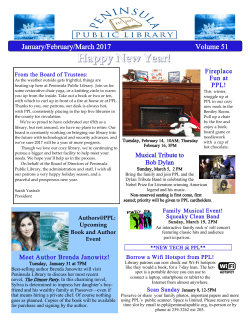 Our Winter 2017 Newsletter is up! Click here to take a look!