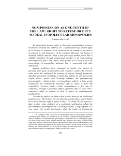 NON-POSSESSION AS ONE-TENTH OF THE LAW: RIGHT TO