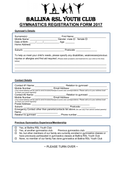 ballina rsl youth club gymnastics registration form 2017