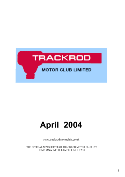 April 2004 - Trackrod Motor Club