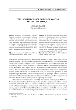 the &ldquo;stylized&rdquo; dance in italian sonatas of the late baroque