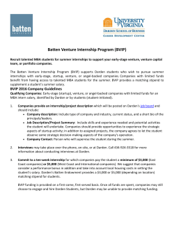 Batten Venture Internship Program (BVIP)