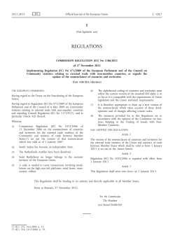 Commission Regulation (EU) No 1106/2012 of 27 November 2012