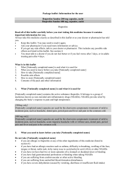Package leaflet: Information for the user Ibuprofen Sandoz 200 mg
