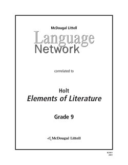 Elements of Literature