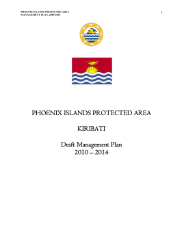 Phoenix Island protected area. Management plan, 2009