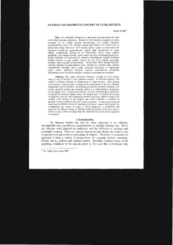 AN ESSAYON GRAMSCI`S CONCEPT OF CIVIL SOCIETY I