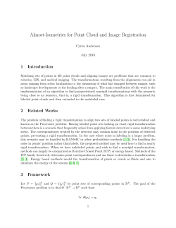 Almost-Isometries for Point Cloud and Image Registration