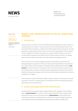 board-level gender quotas in the uk, france and