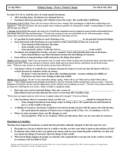 Sermon Notes