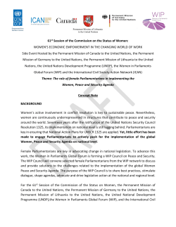 Concept Note - Women in Parliaments Global Forum