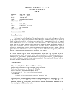 Draft Syllabus - Marron Institute