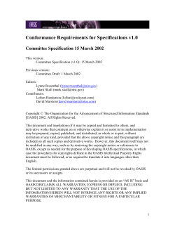 Conformance Requirements