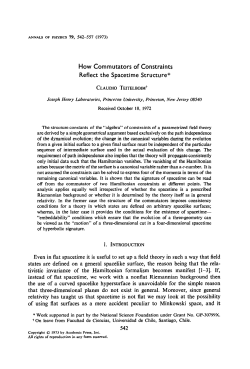 How Commutators of Constraints Reflect the Spacetime Structure