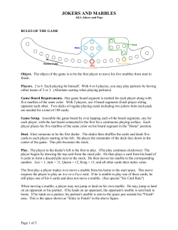 JOKERS AND MARBLES