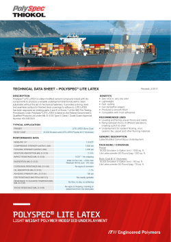 POLYSPEC&reg; LITE LATEX
