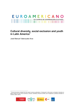Cultural diversity, social exclusion and youth in Latin America