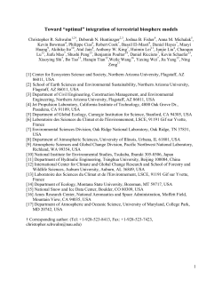 Toward “optimal” integration of terrestrial biosphere models