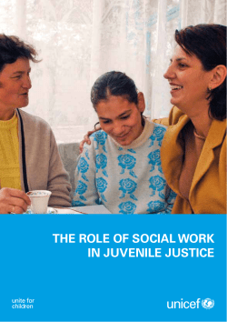 the role of social work in juvenile justice