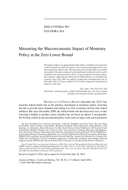 Measuring the Macroeconomic Impact of Monetary Policy at the Zero