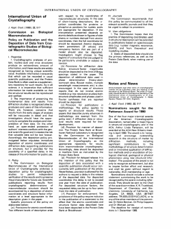 Commission on Biological Macromolecules