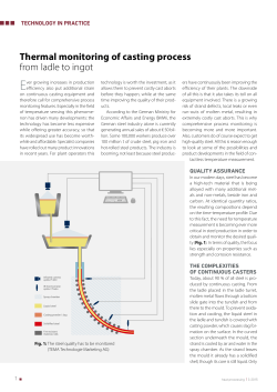 Thermal monitoring of casting process from ladle to ingot