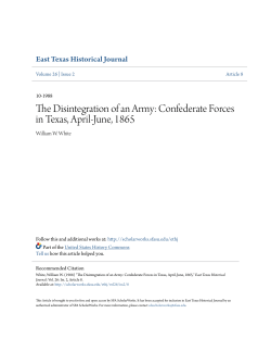 The Disintegration of an Army: Confederate