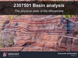 2307501 Basin analysis