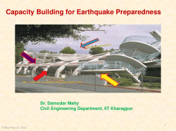 Capacity Building for Earthquake Preparedness