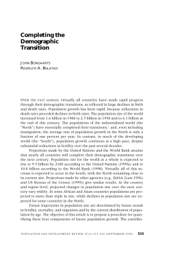 Completing the Demographic Transition