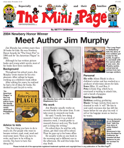 Meet Author Jim Murphy