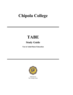 reading tabe study guide