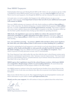 Spring Branch ISD - Taxparency Texas