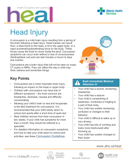 Heal Handout - Head Injury
