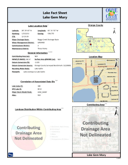 Lake Gem Mary - Orange County Water Atlas