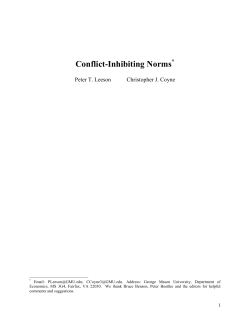 Conflict-Inhibiting Norms
