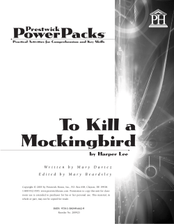 To Kill a Mockingbird - PowerPack Sample PDF
