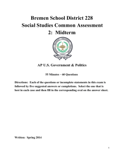 Midterm - Bremen High School District 228